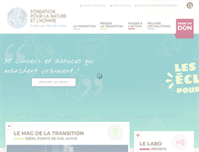 Tablet Screenshot of fondation-nature-homme.org
